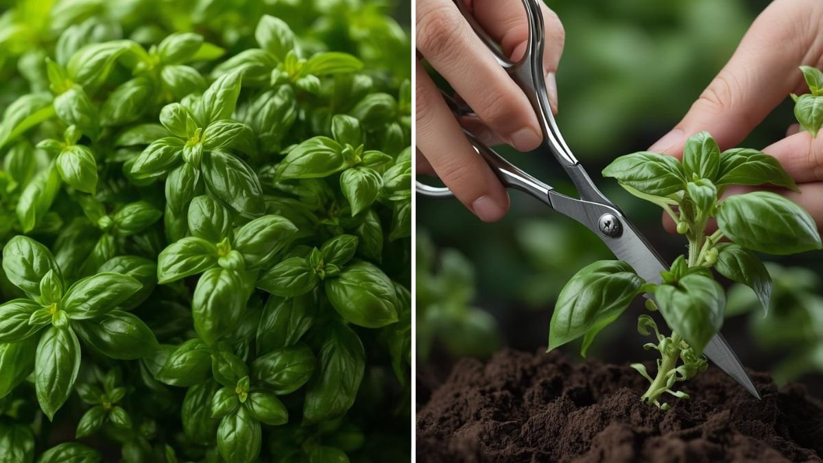 How to Cut Basil Leaves from a Plant Properly to Encourage Bushy Growth
